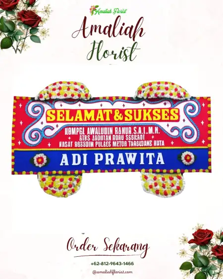 Papan Bunga Ucapan Selamat Gupit